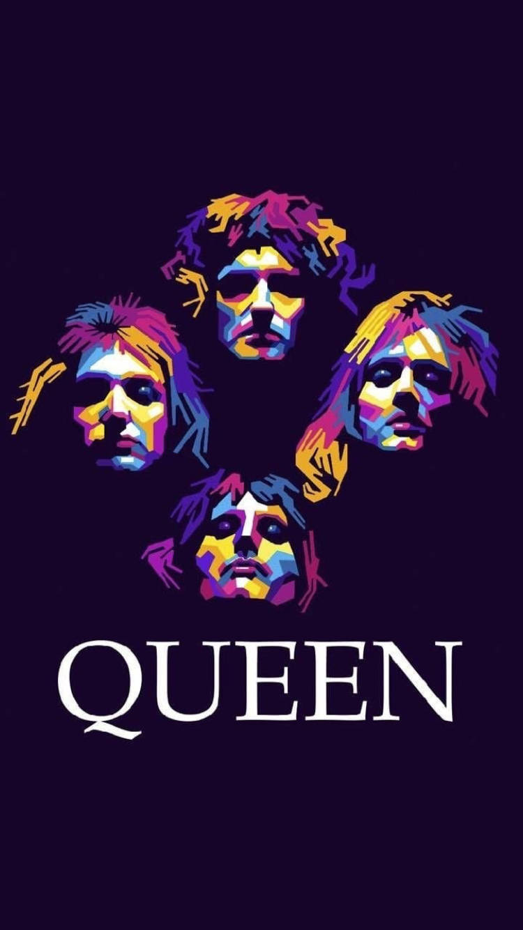 Queen Four Faces Poster