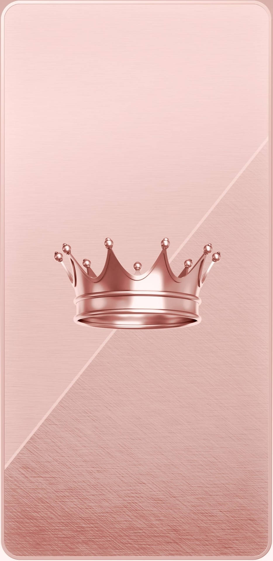 Queen Girly Rose Gold Crown Background