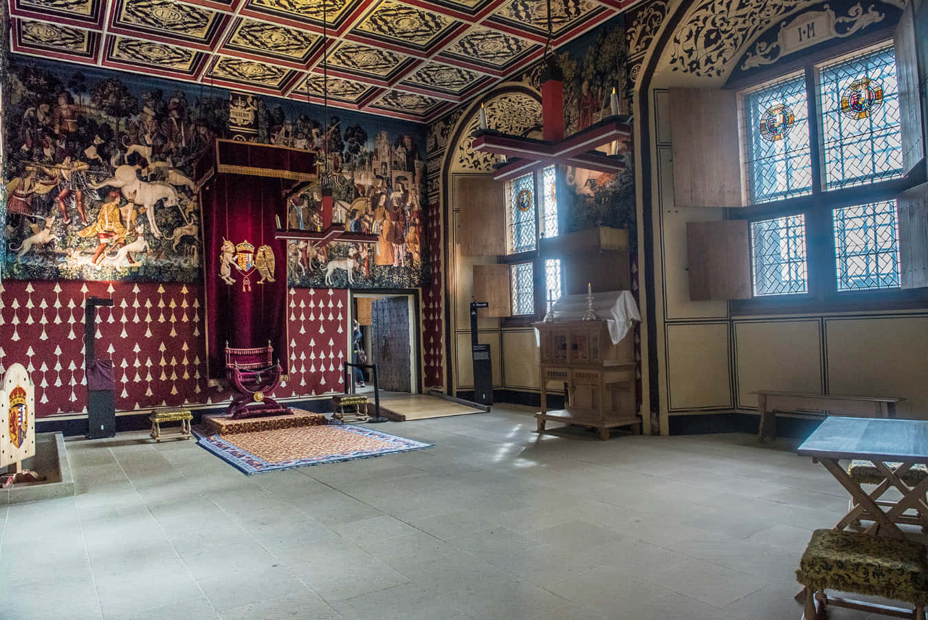 Queen's Room At Sterling Castle Background