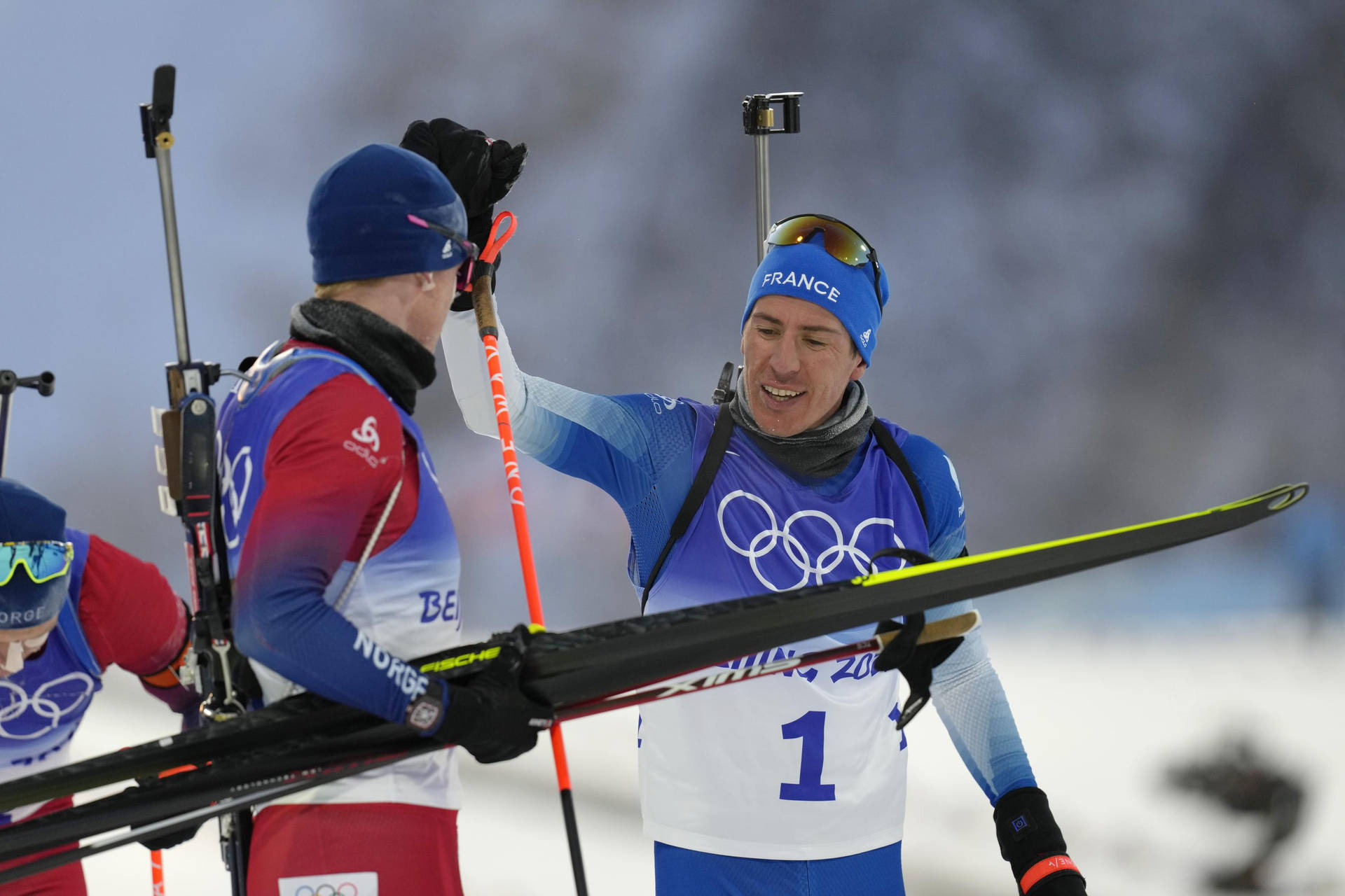 Quentin Fillon Maillet Biathlon Winter Olympics 2022 Background