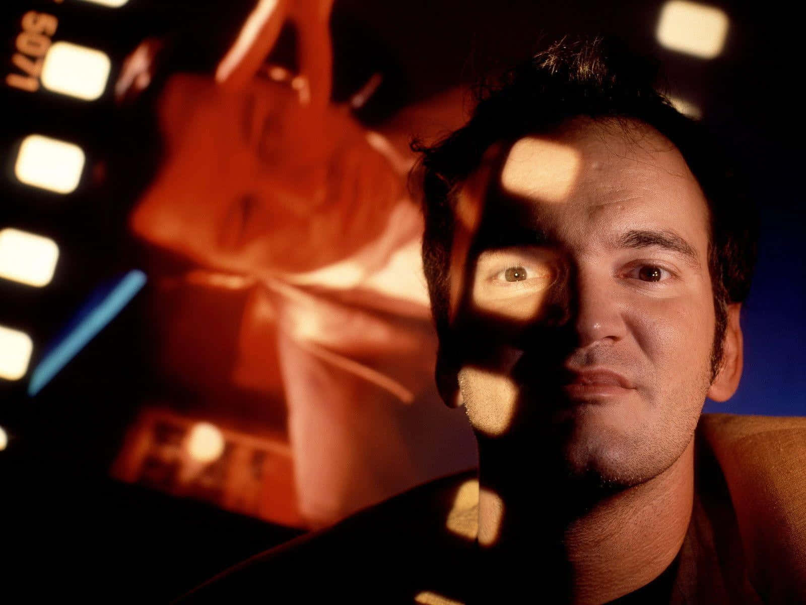 Quentin Tarantino Cinematic Portrait Background