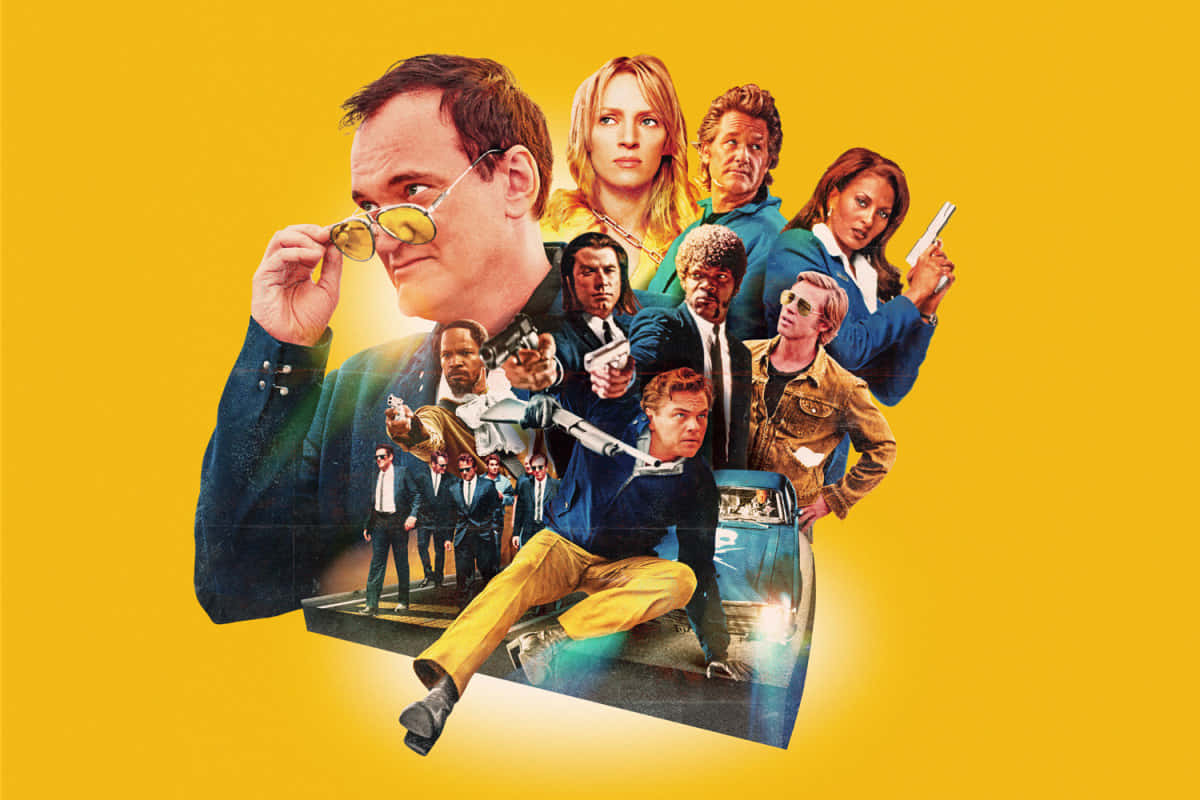Quentin Tarantino Cinematic Universe Collage Background