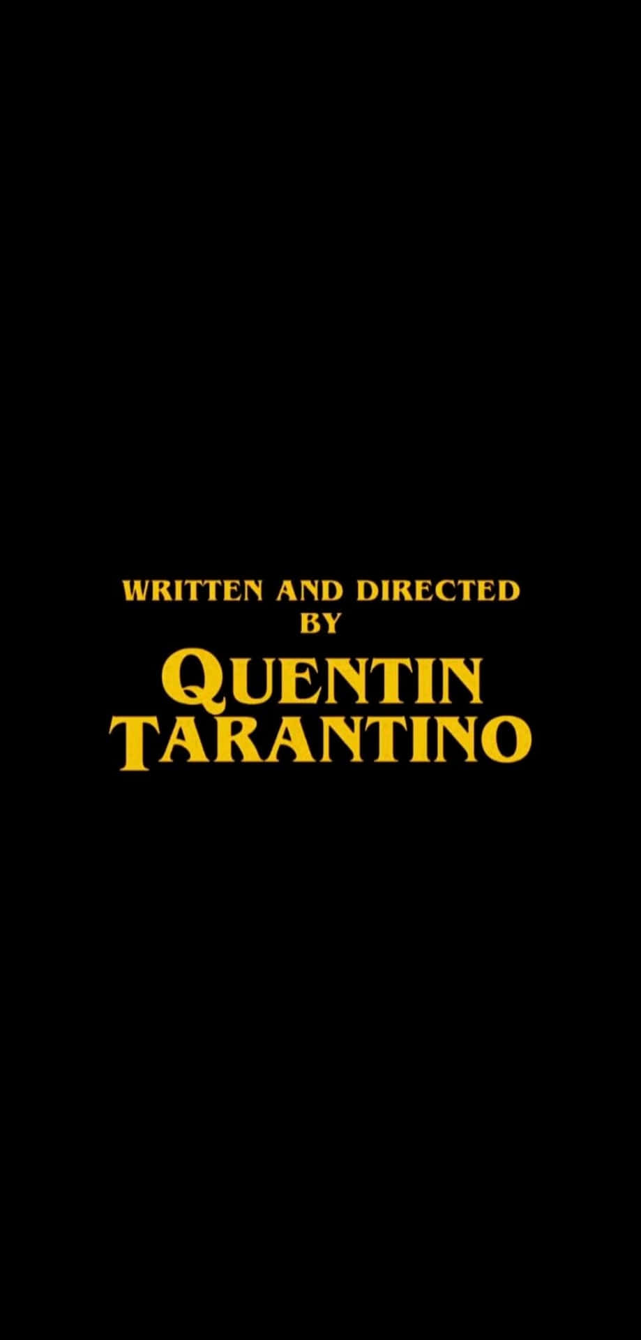 Quentin Tarantino Credit Title