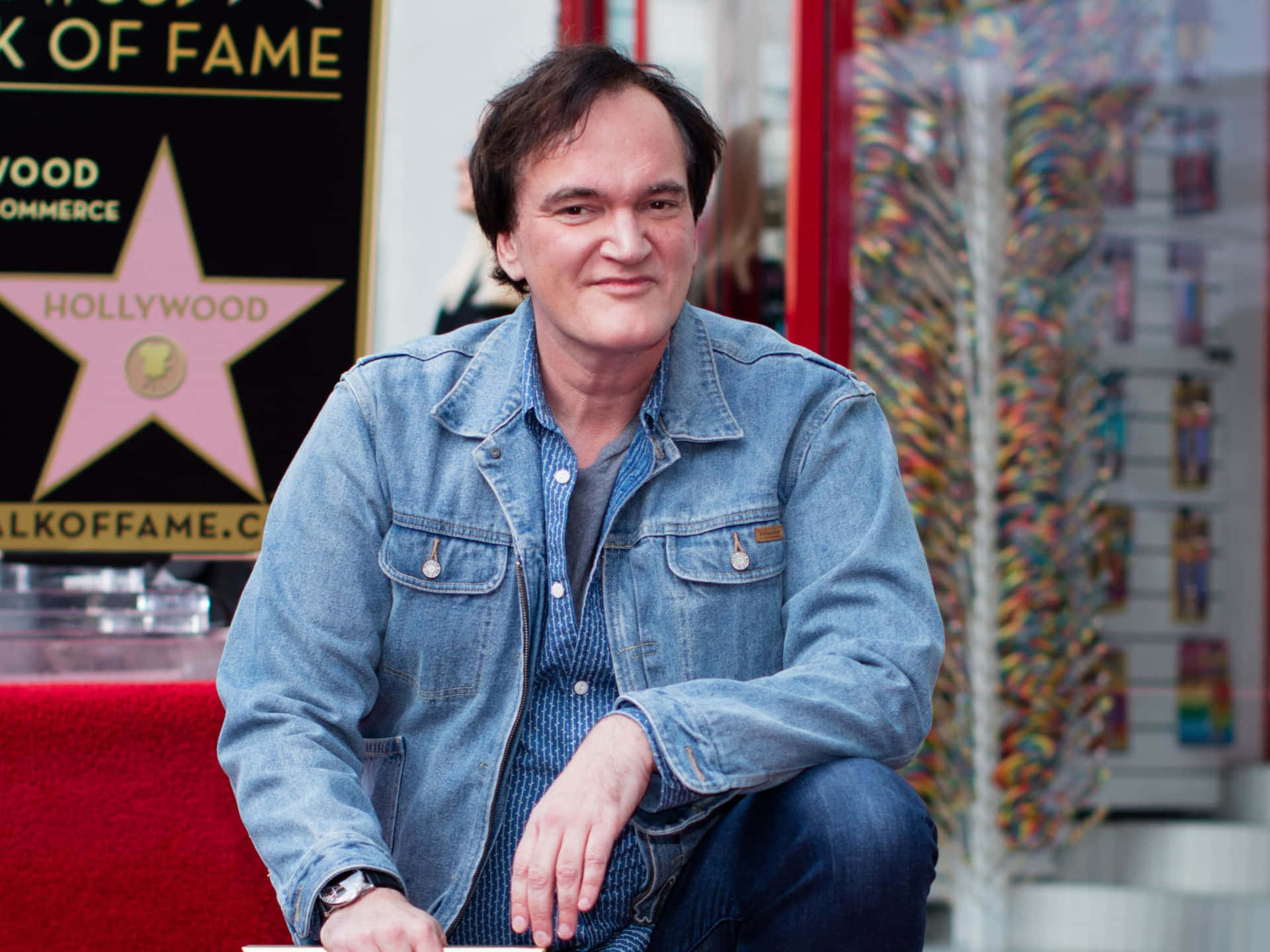 Quentin Tarantino Hollywood Walkof Fame Star Background