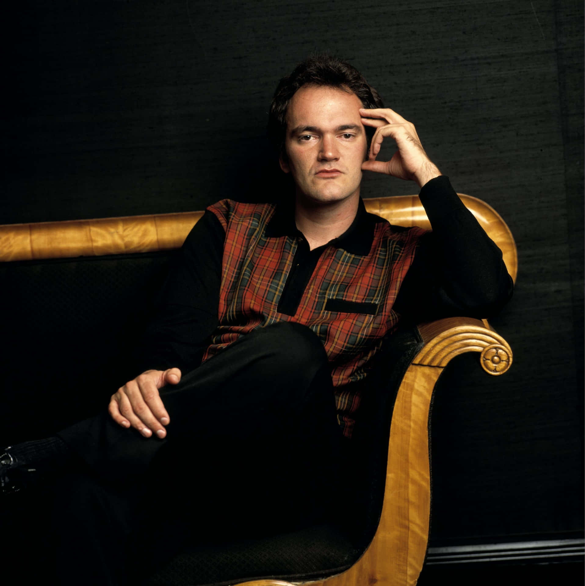 Quentin Tarantino Plaid Shirt Background