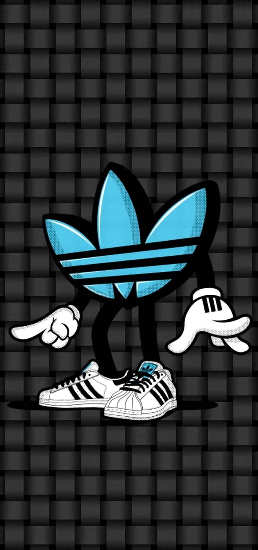 Quick Adidas Cartoon Character Background