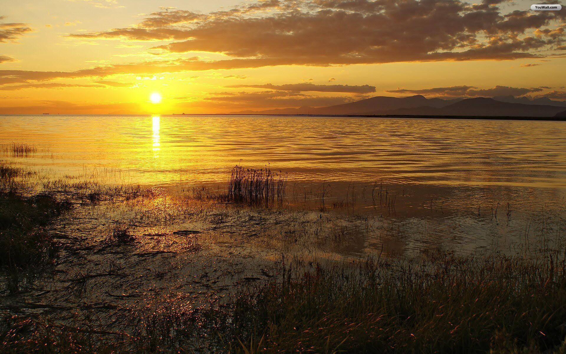 Quiet Lake At Sundown