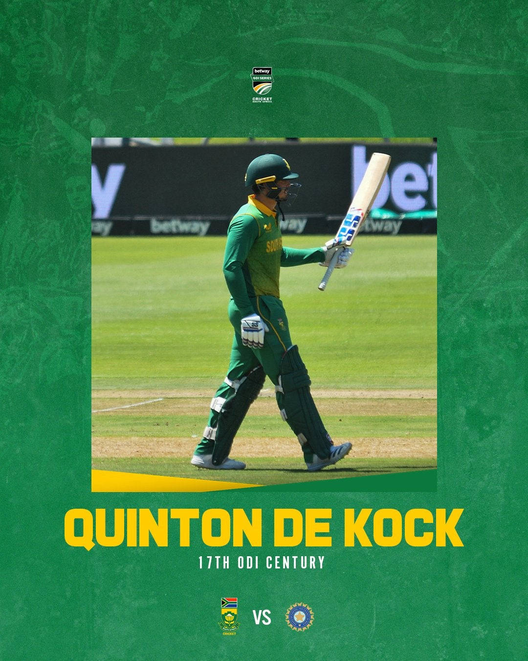 Quinton De Kock Green Poster Background