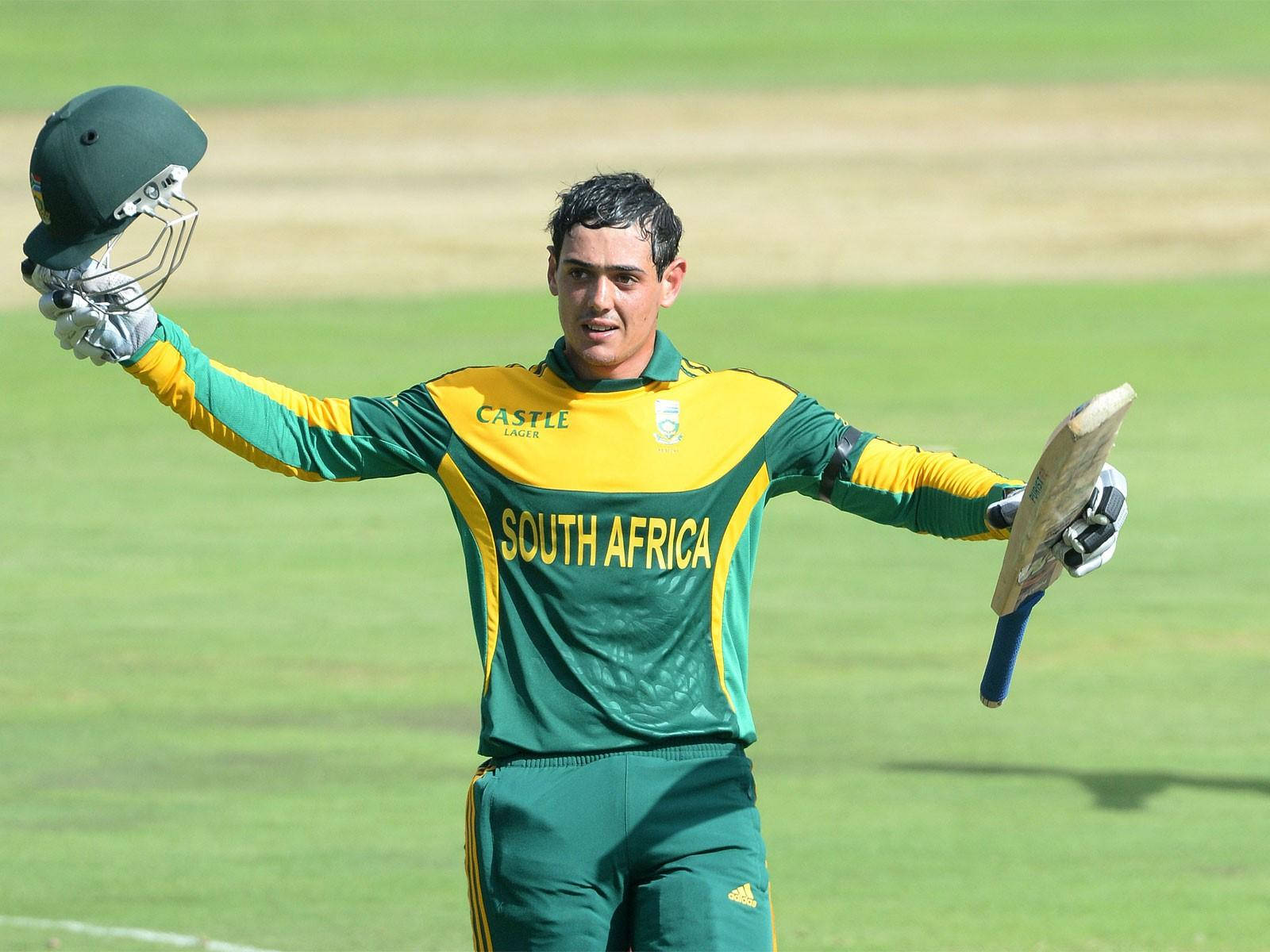 Quinton De Kock Open Arms Background