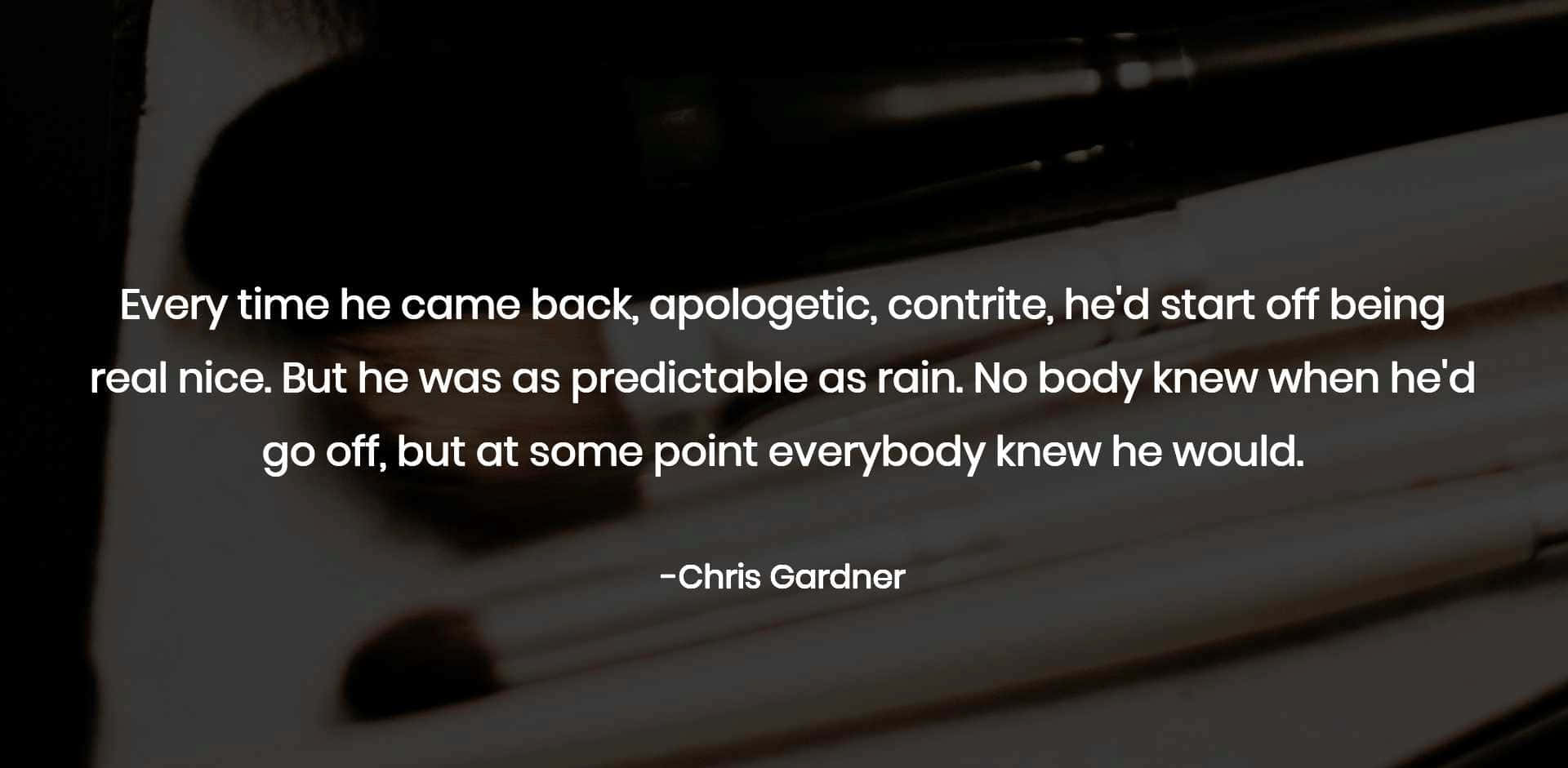Quote About An Apologetic And Contrite Man Background