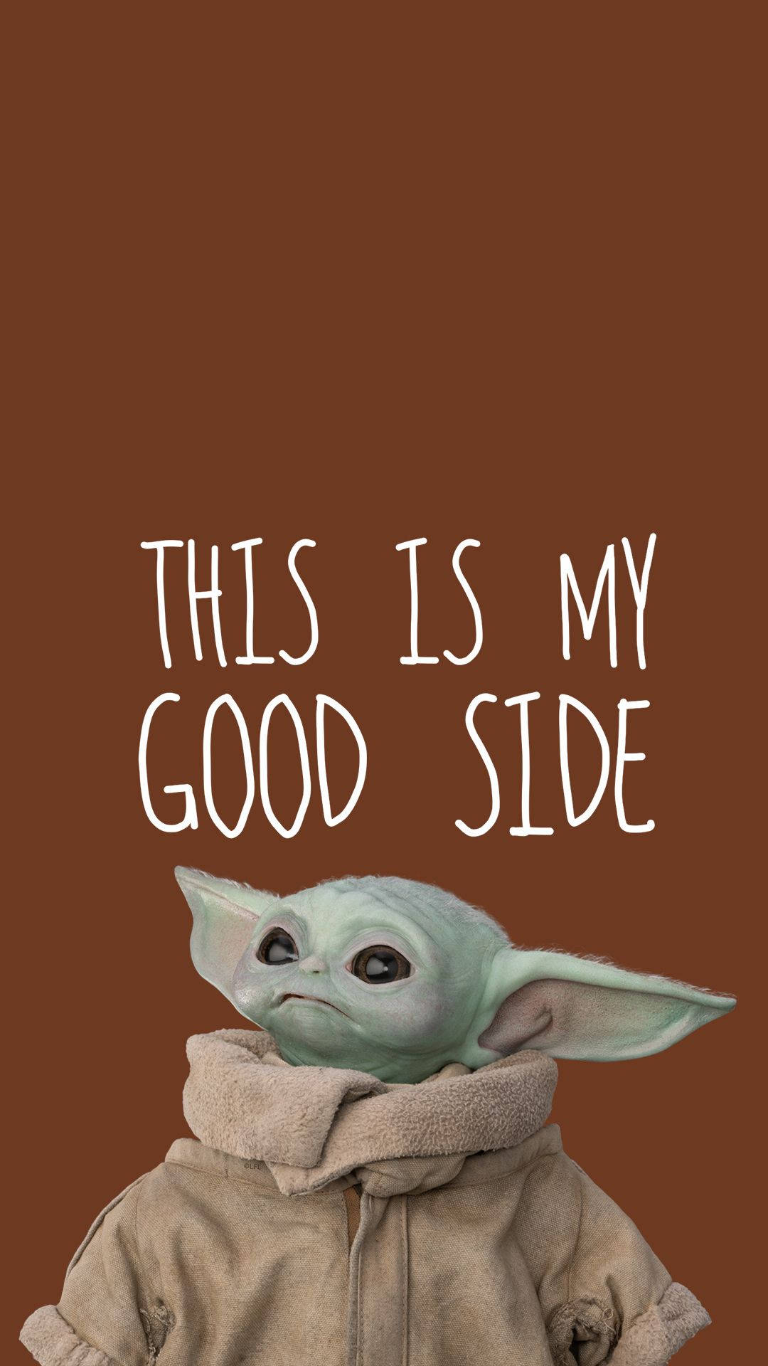 Quote And Baby Yoda Background