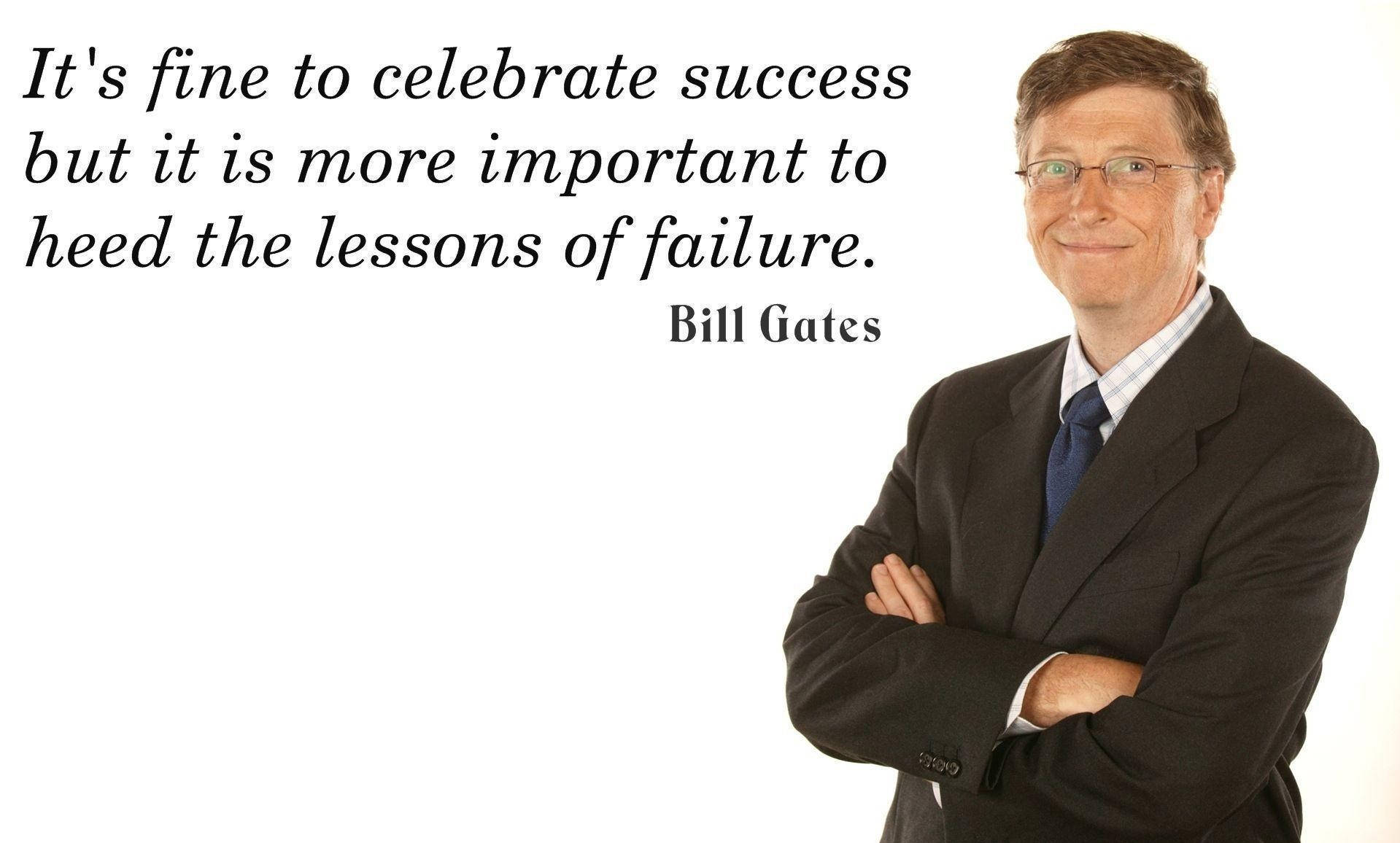 Quote By Bill Gates Background