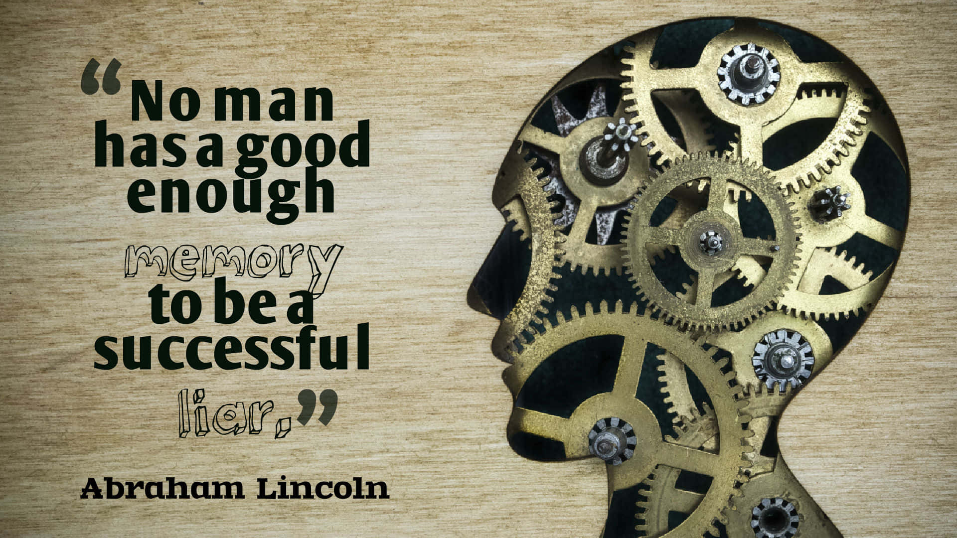 Quote From Abraham Lincoln With Deep Psychological Meaning Background