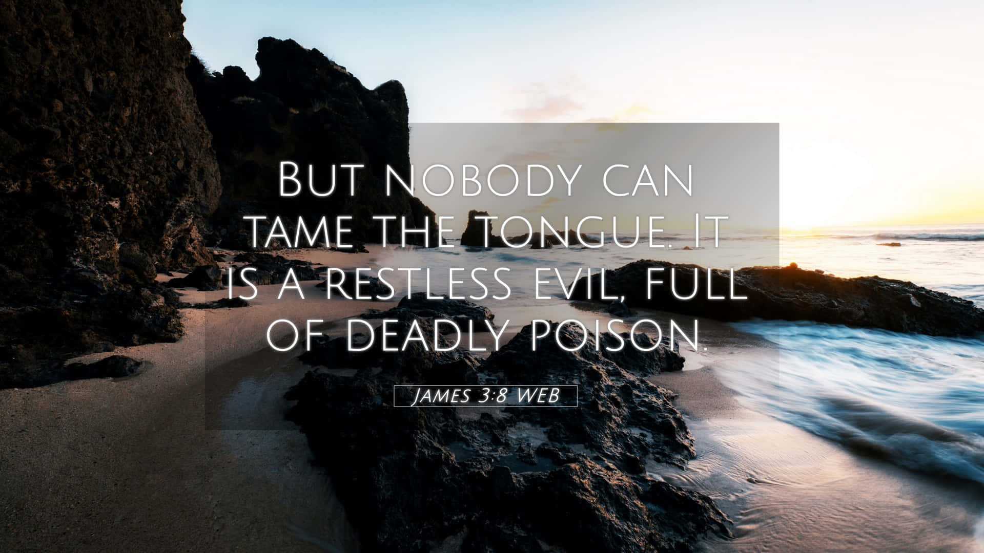 Quote Graphics About The Restless Tongue Background