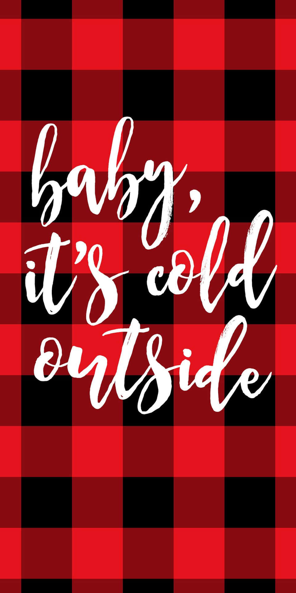 Quote On Black And Red Plaid Background