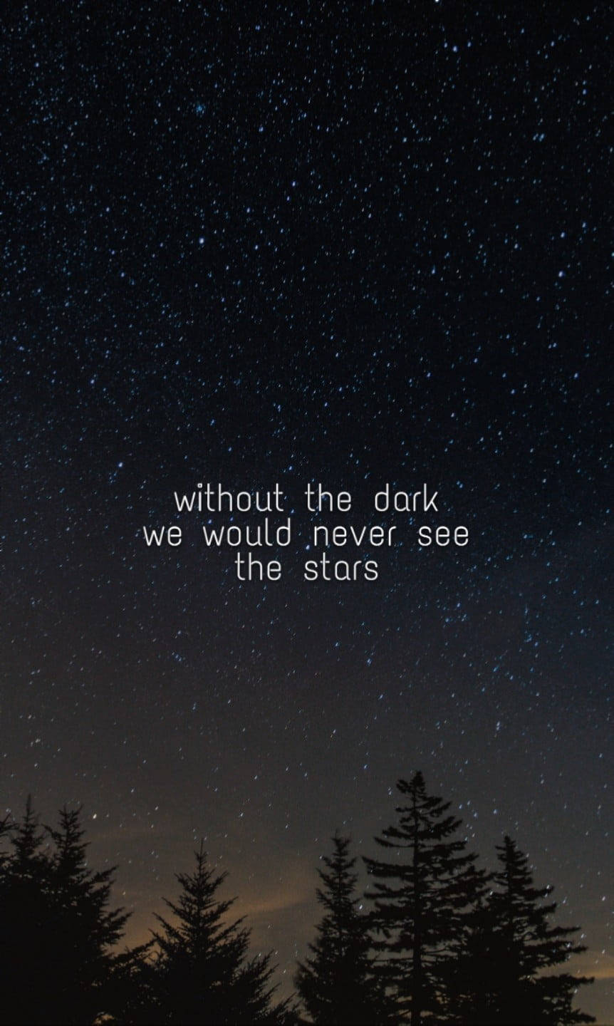 Quote Starry Night Picsart Background