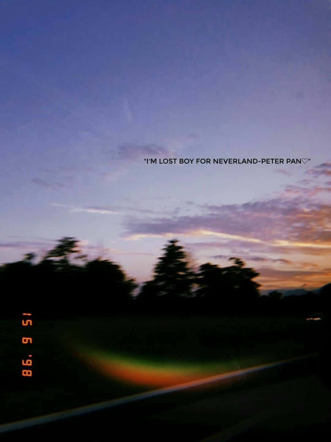 Quotes Tumblr Blurry Sunset Photo Background