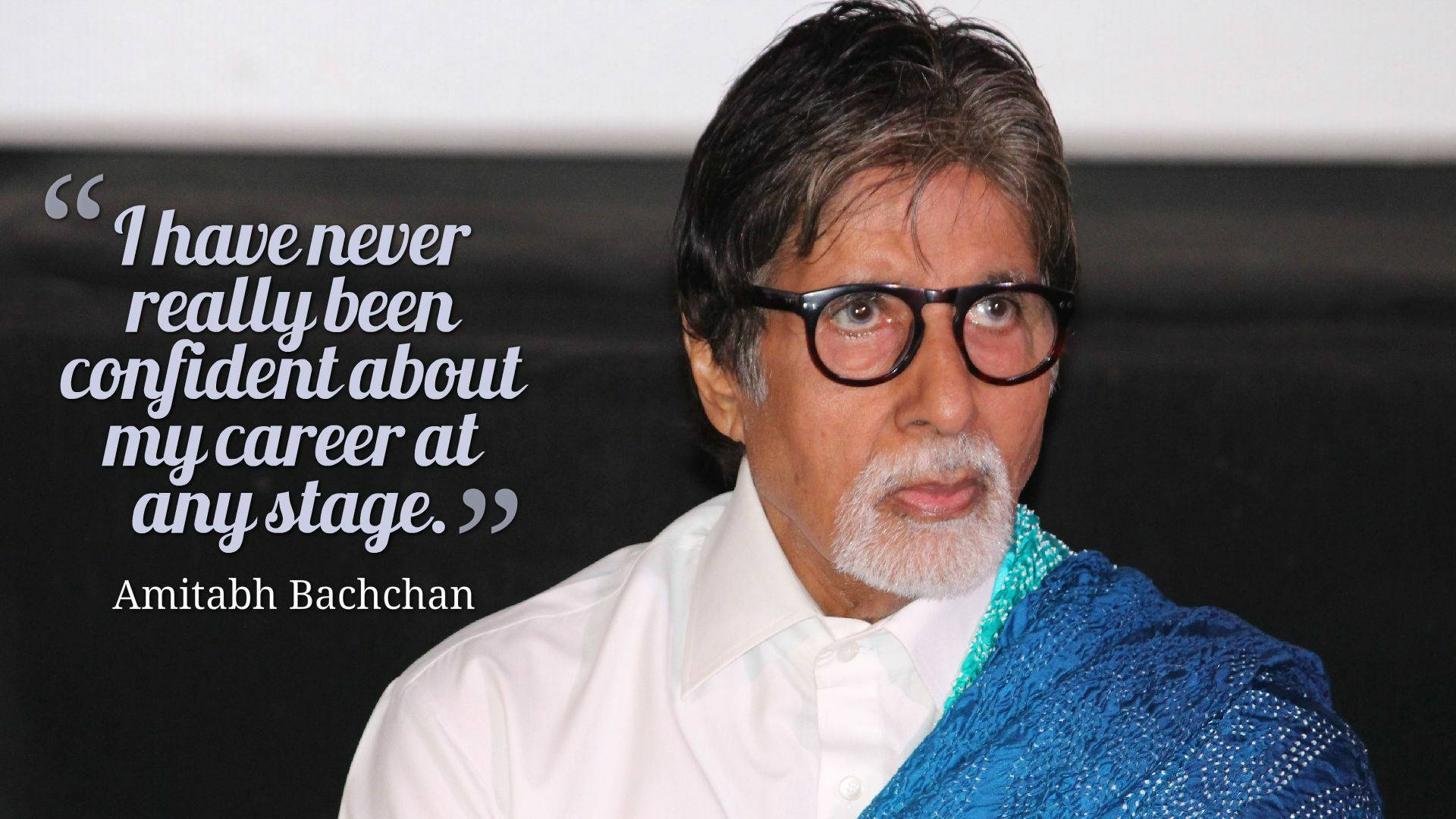 Quoting Amitabh Bachchan Background