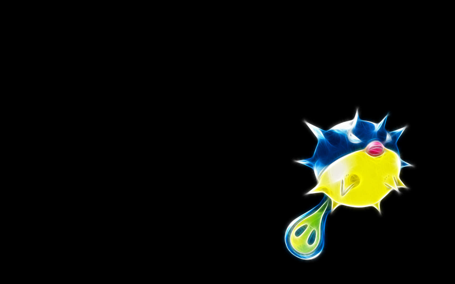 Qwilfish With A Black Backdrop Desktop Background