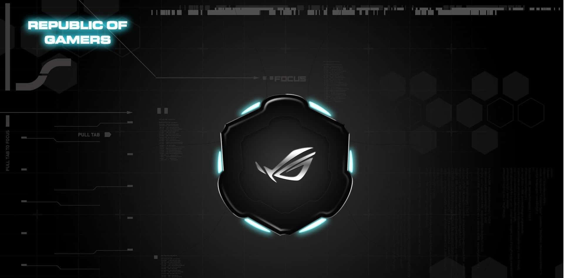 R O G Wallpaper Neon Glow Background