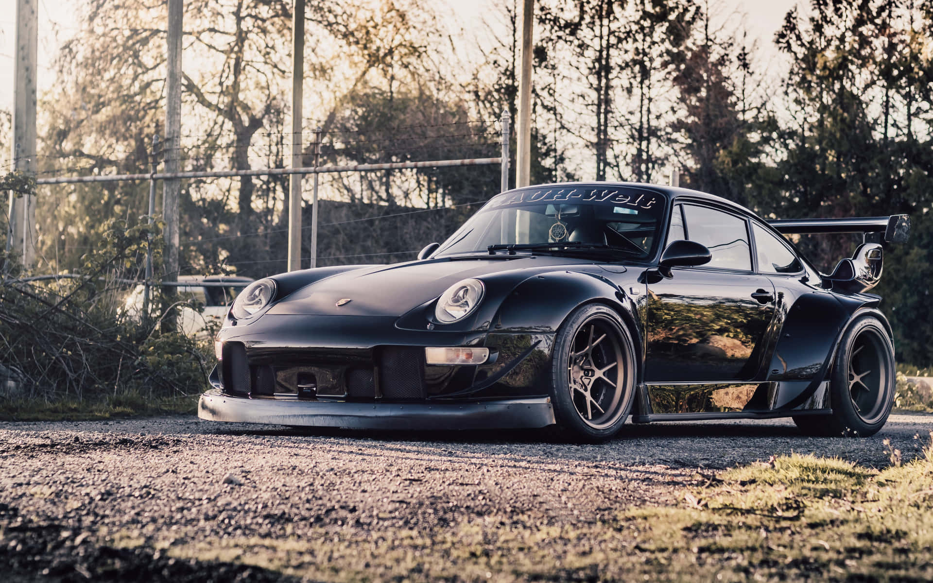 R W B Porsche Classic Enhanced Background