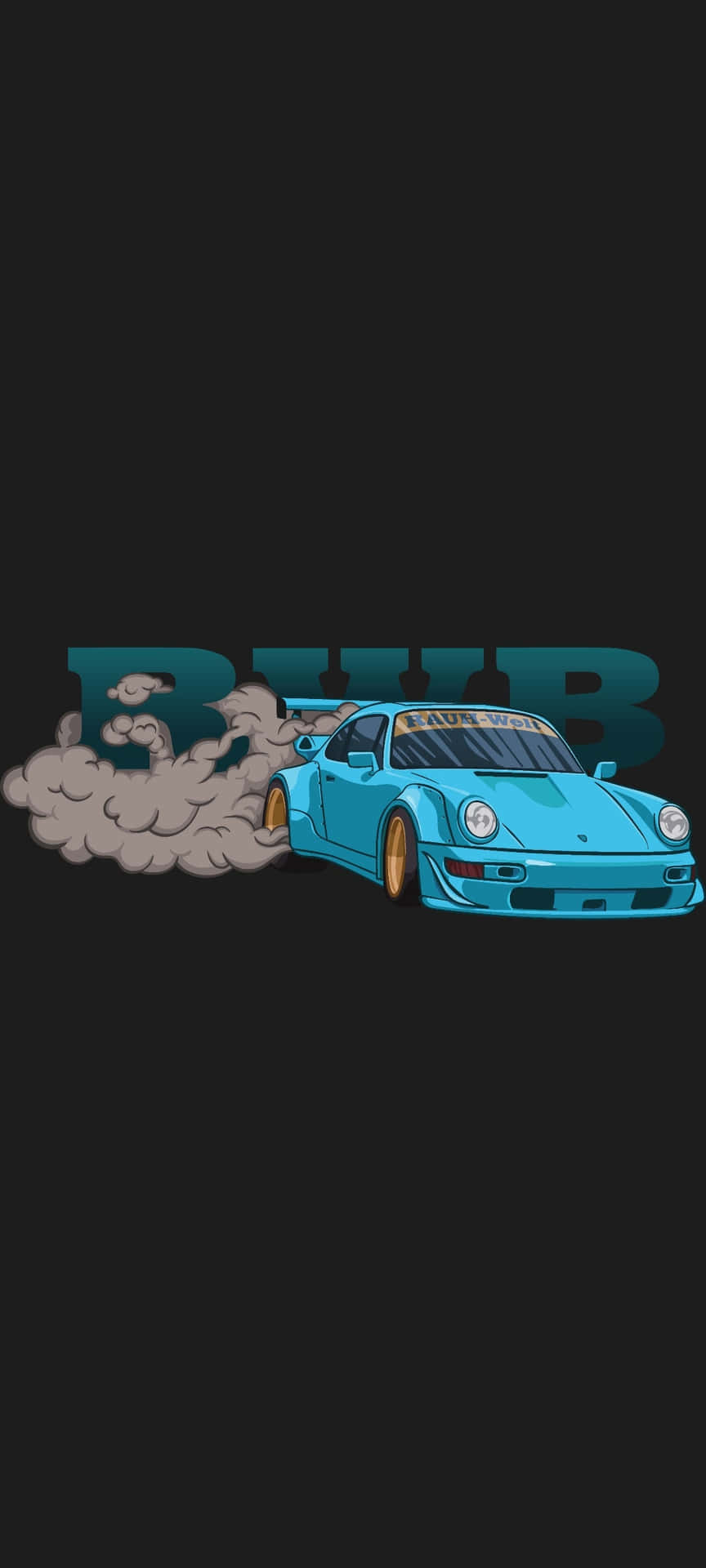 R W B Porsche Illustration Background