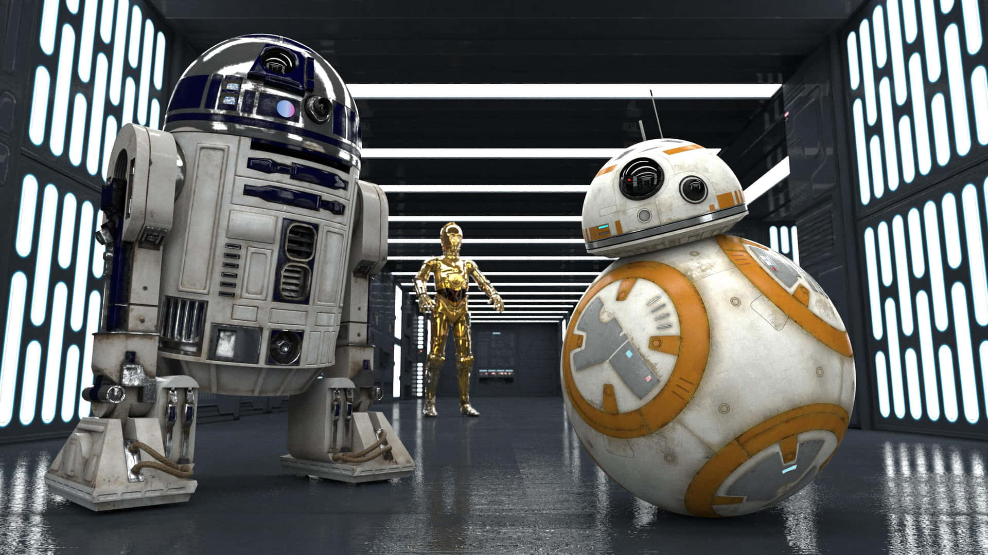 R2d2 Droid Uplifting Humanity Background
