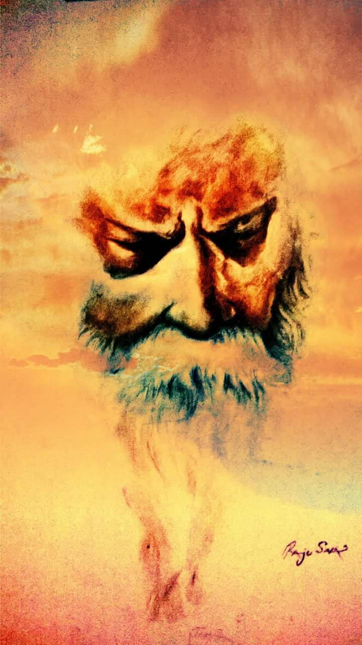 Rabindranath Tagore Artwork Background