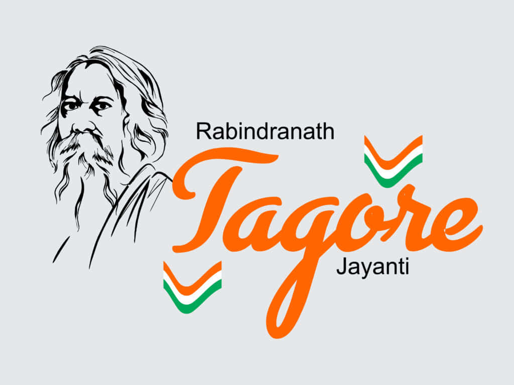 Rabindranath Tagore Jayanti Celebration Background