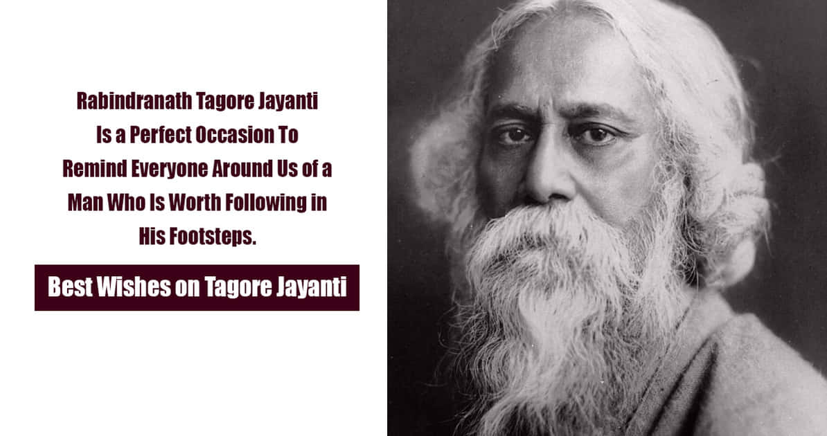 Rabindranath Tagore Jayanti Greetings Background