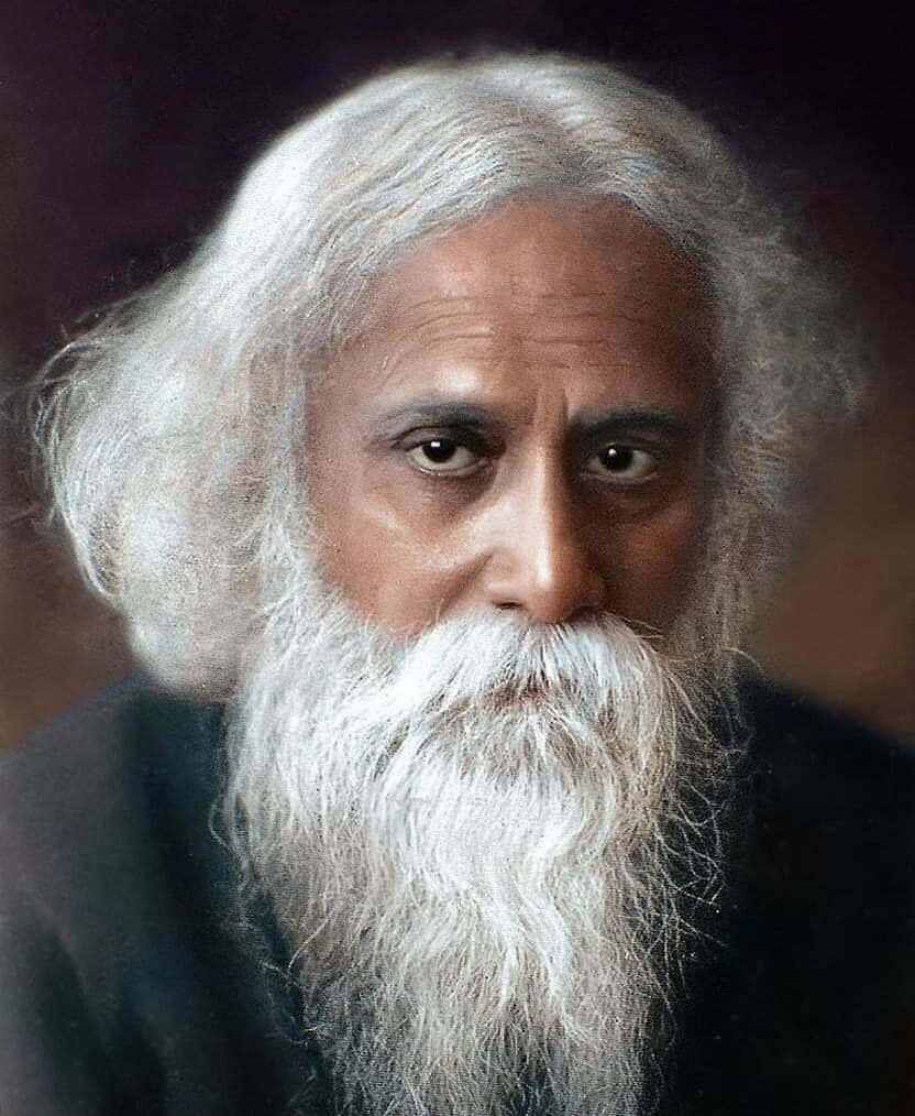 Rabindranath Tagore Portrait Background