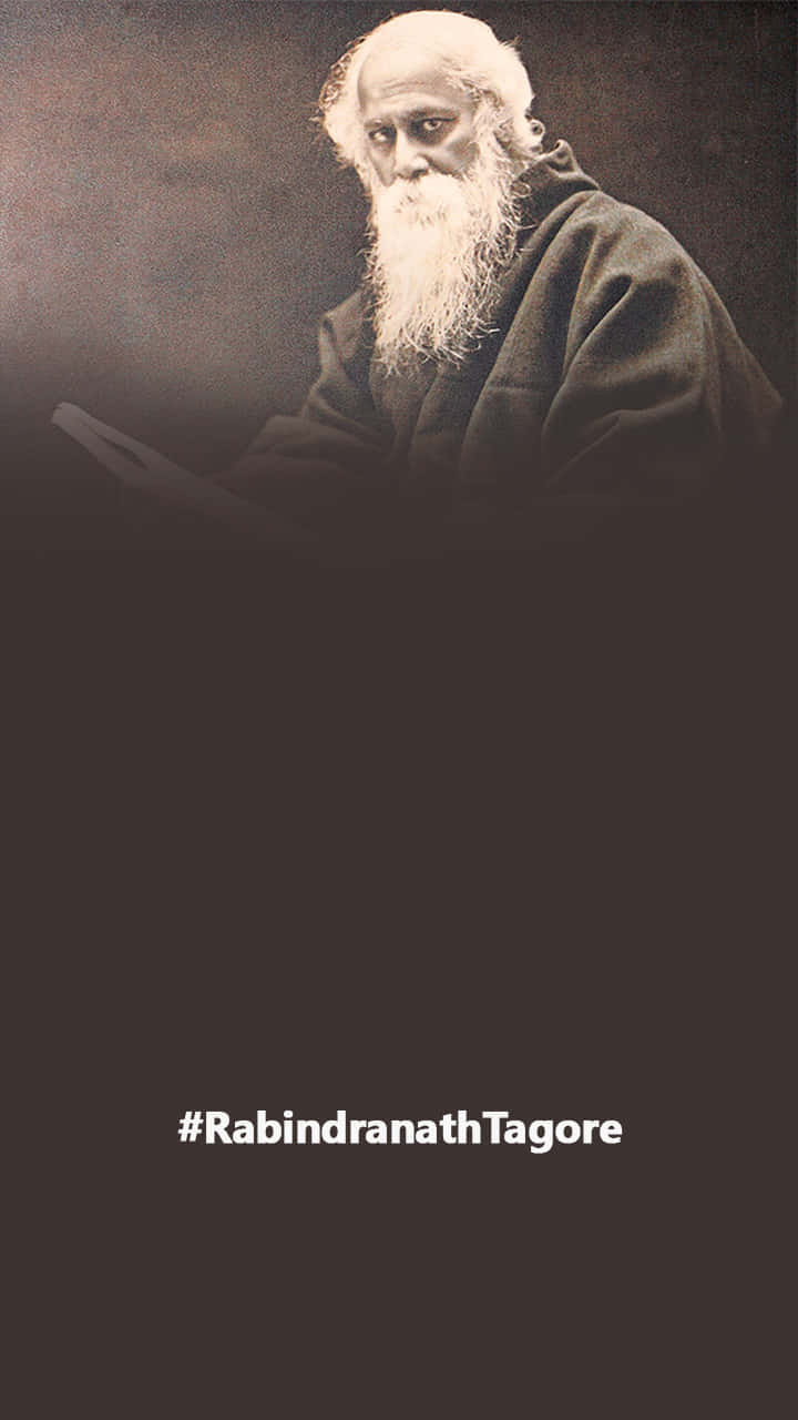 Rabindranath Tagore Portrait Background