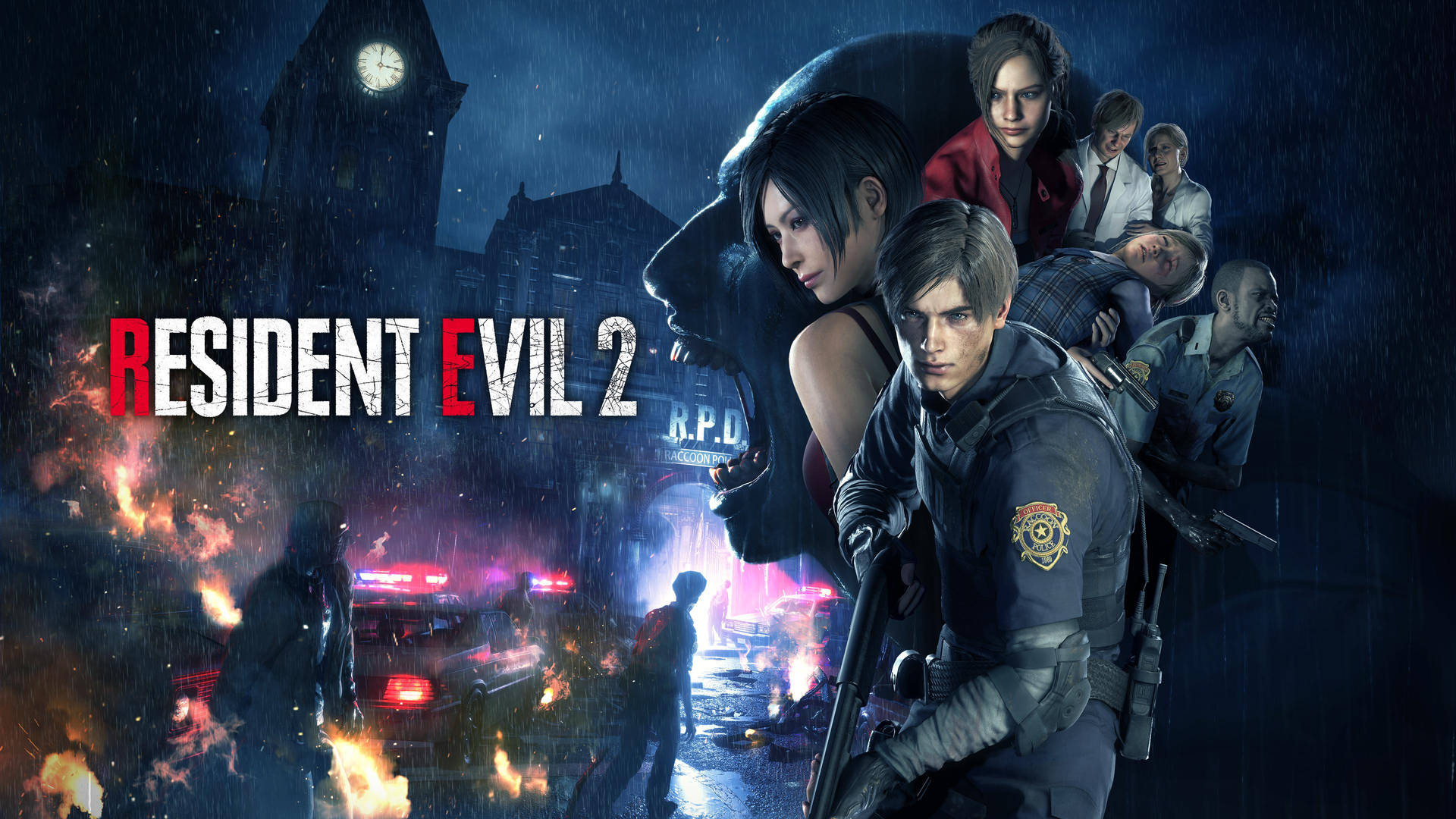 Raccoon Police Resident Evil 2 Remake Background