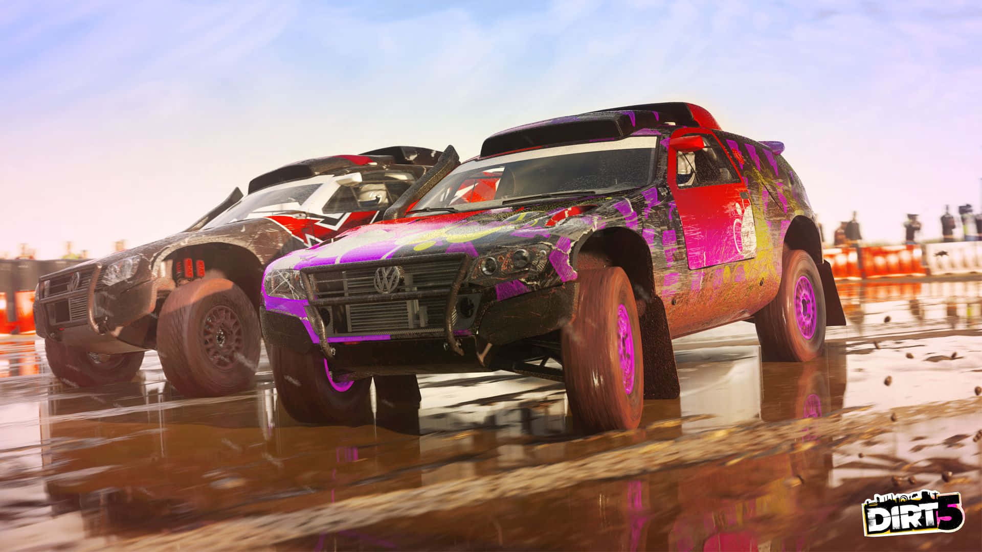 Race Around Tough Bends With The Dirt Game Background