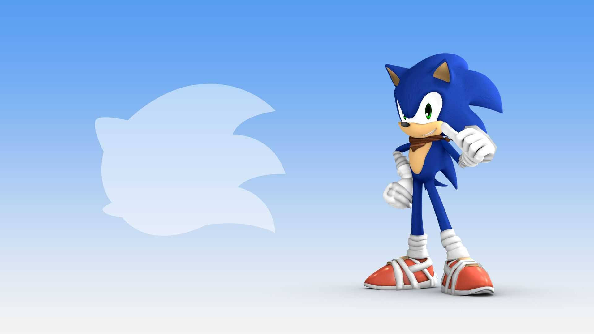 Race Forward With Cool Sonic Background