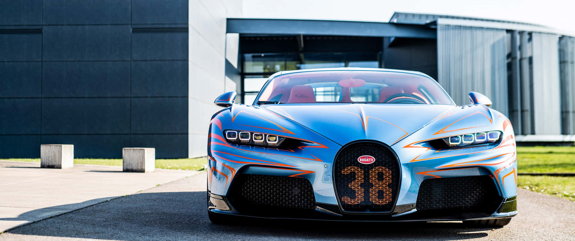 Race Into The Future With The Bugatti Car Background