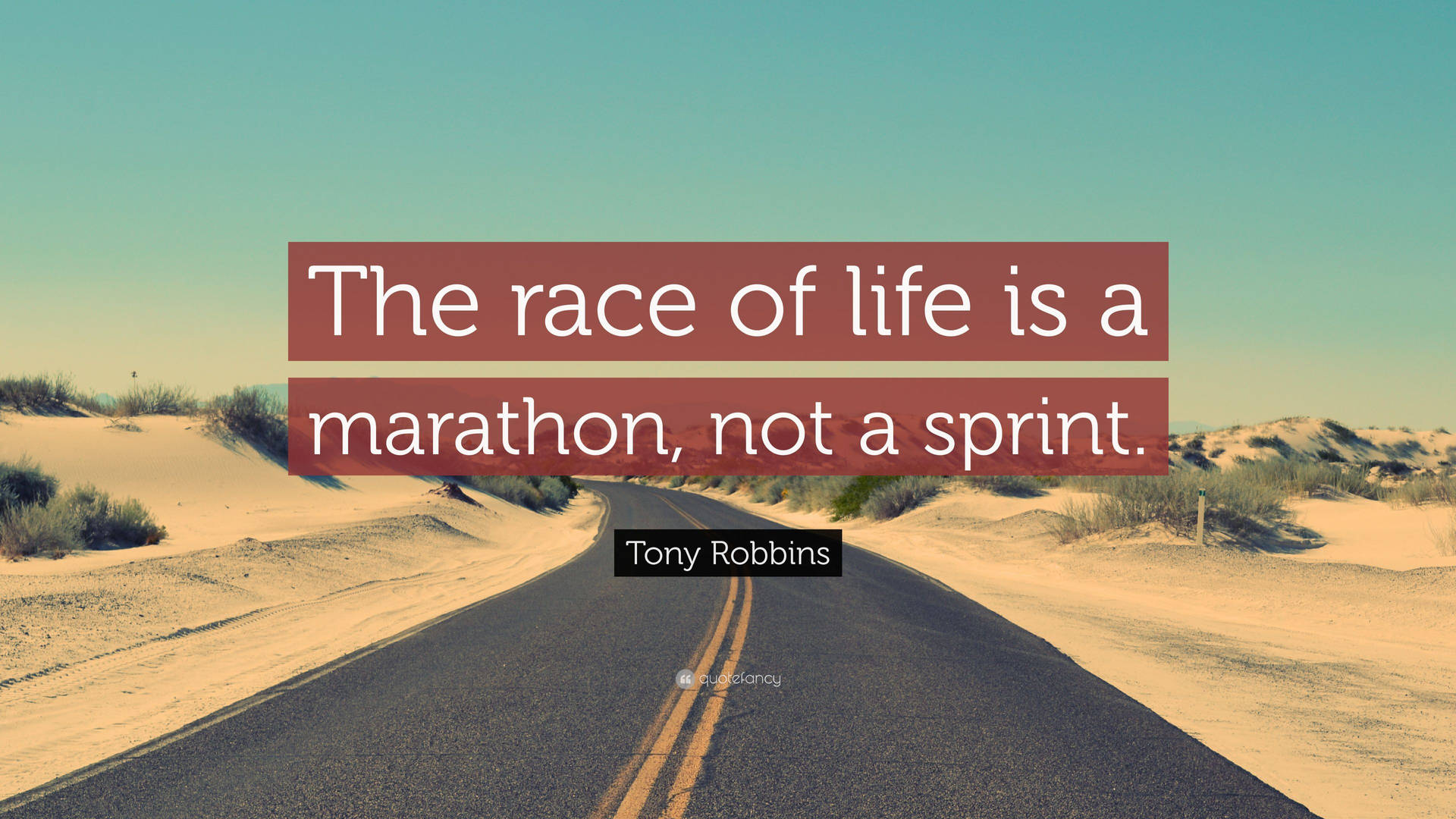 Race Of Life Is Marathon Background