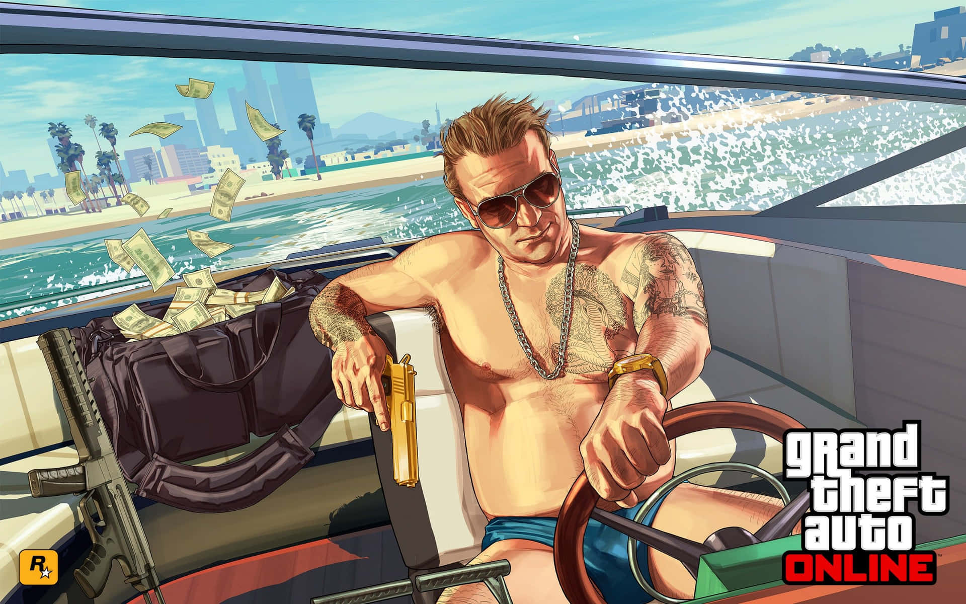 Race To The Finish In The Next-level Gta Online Background