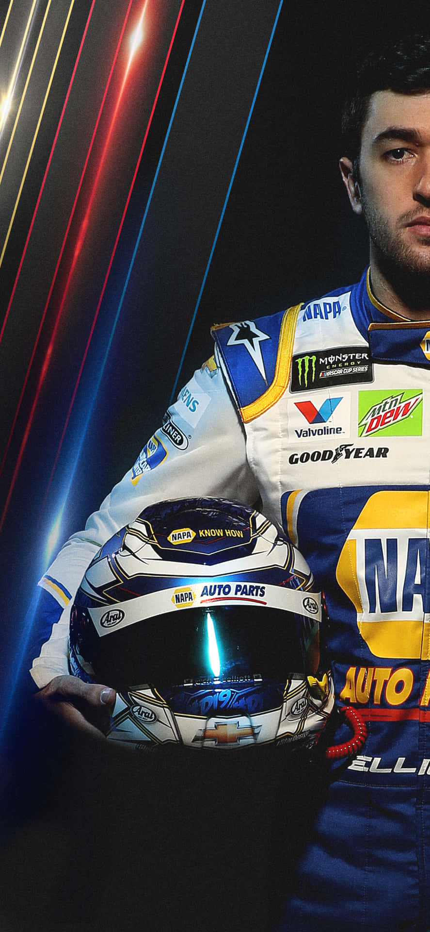 Race To The Finish Line With Nascar Iphone Background