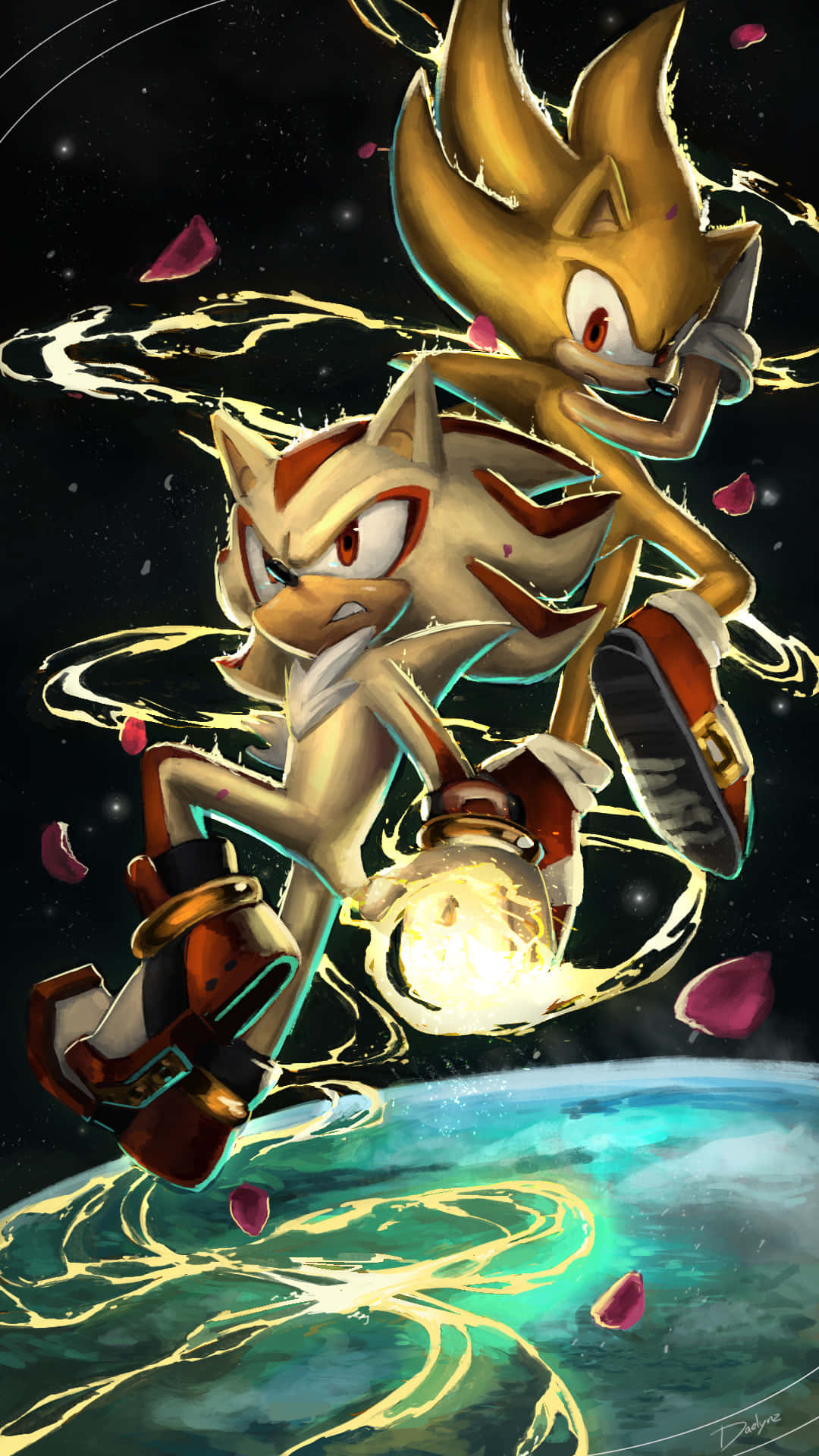Race To The Finish With Super Sonic Background