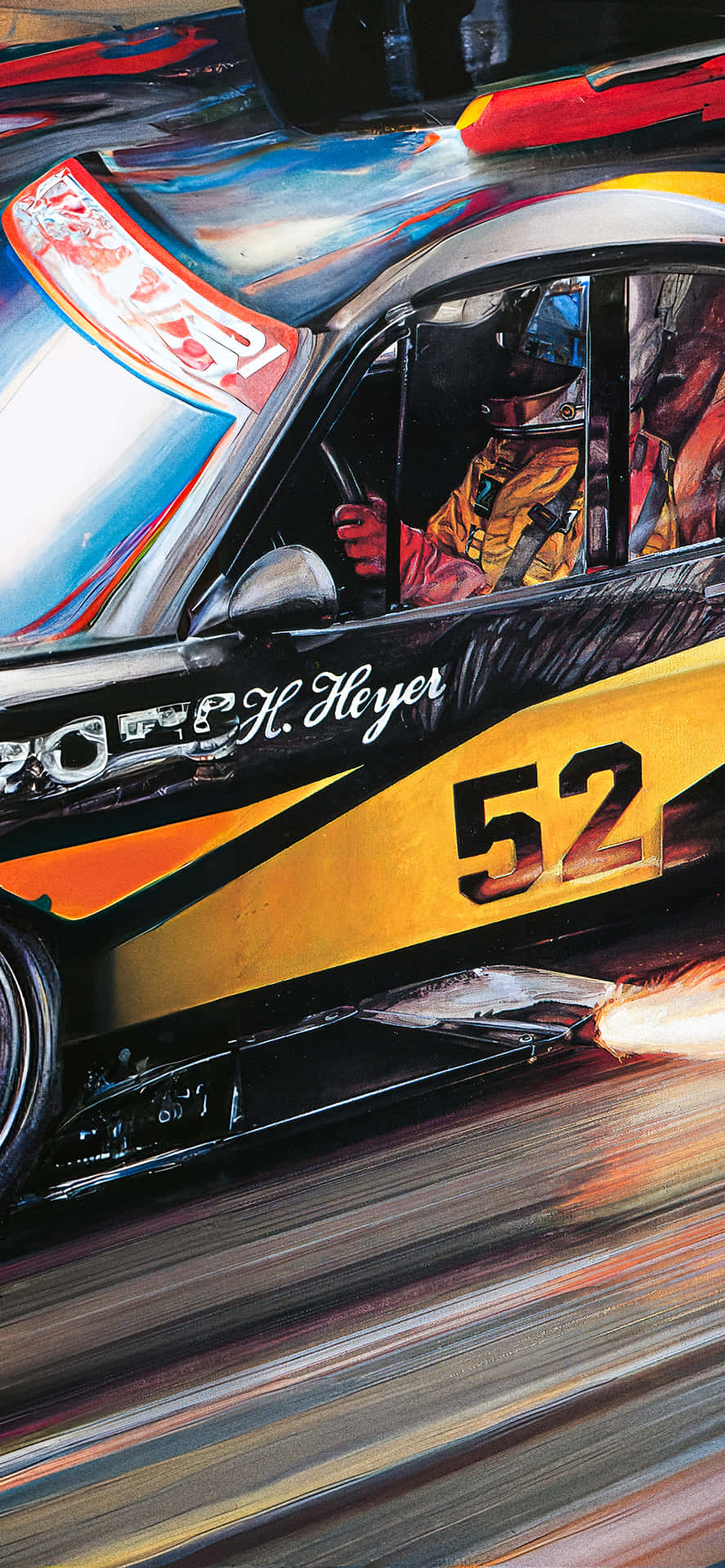 Race To Victory With The Nascar Iphone Background