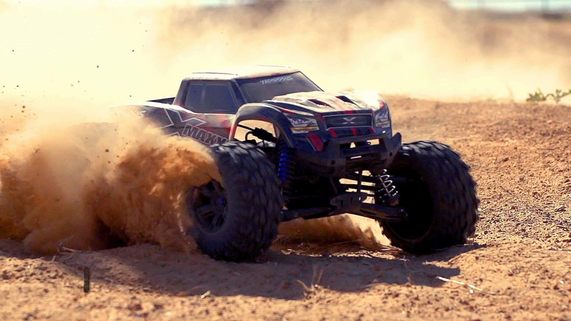 Race Your Way To Victory With This Rc Car Background