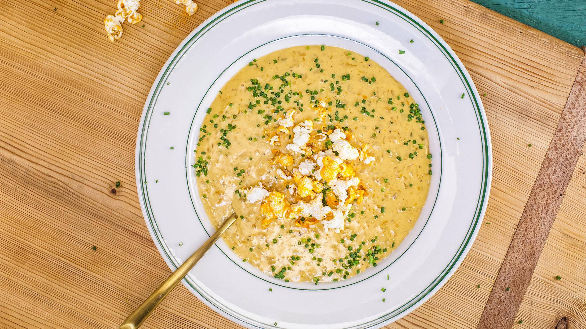 Rachael Ray's Beer Cheese Soup Background