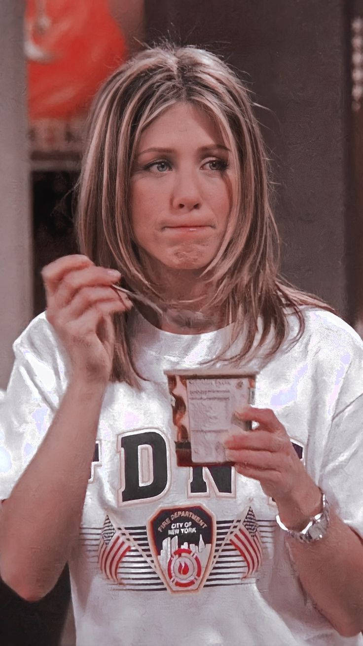 Rachel Eating Ice Cream, Friends Phone Background