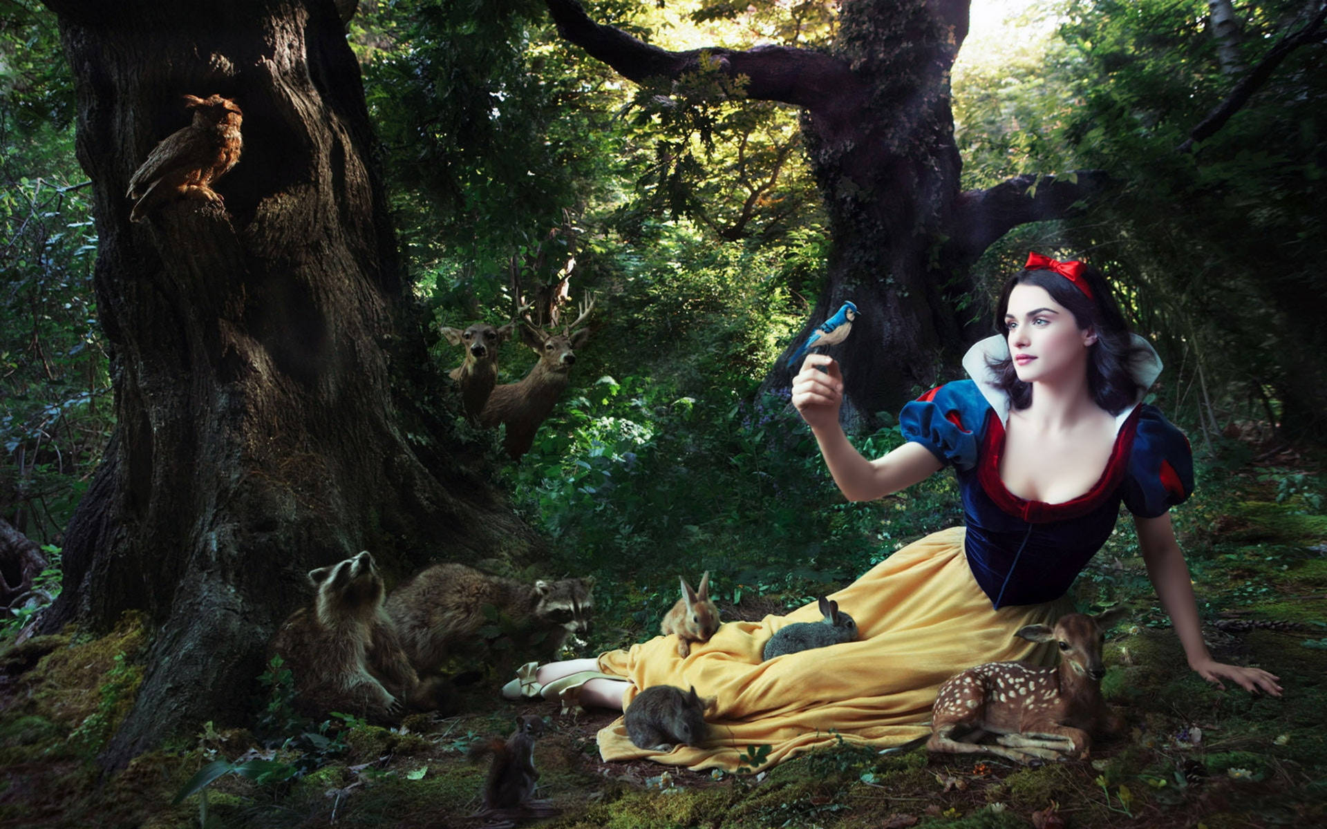 Rachel Weisz As Snow White Background