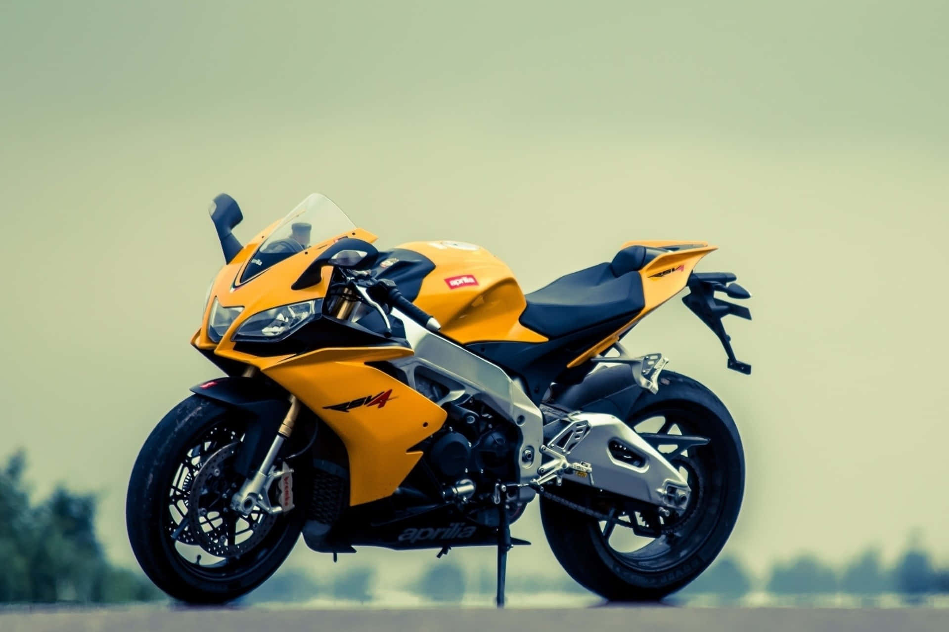 Racing Across The Open Road | Hd Motorcycle Background