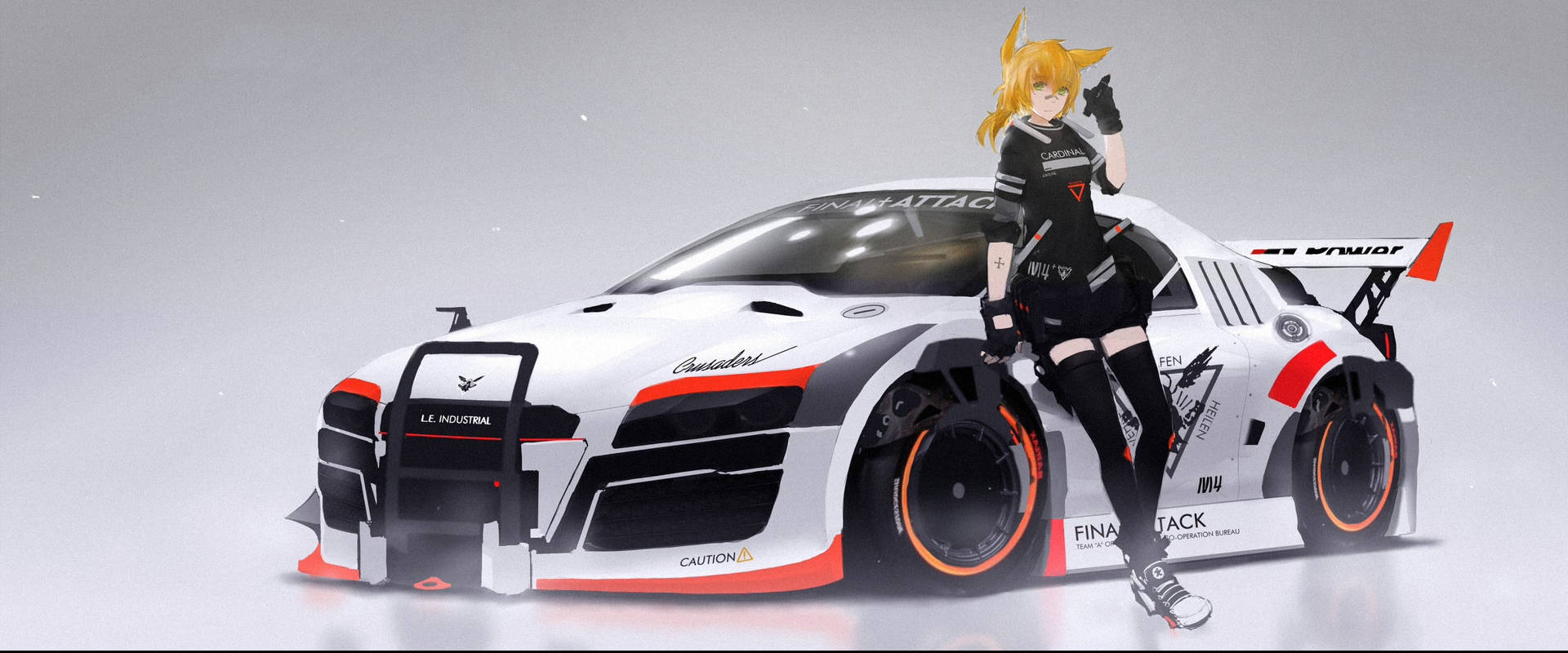Racing Audi R8 Anime Car