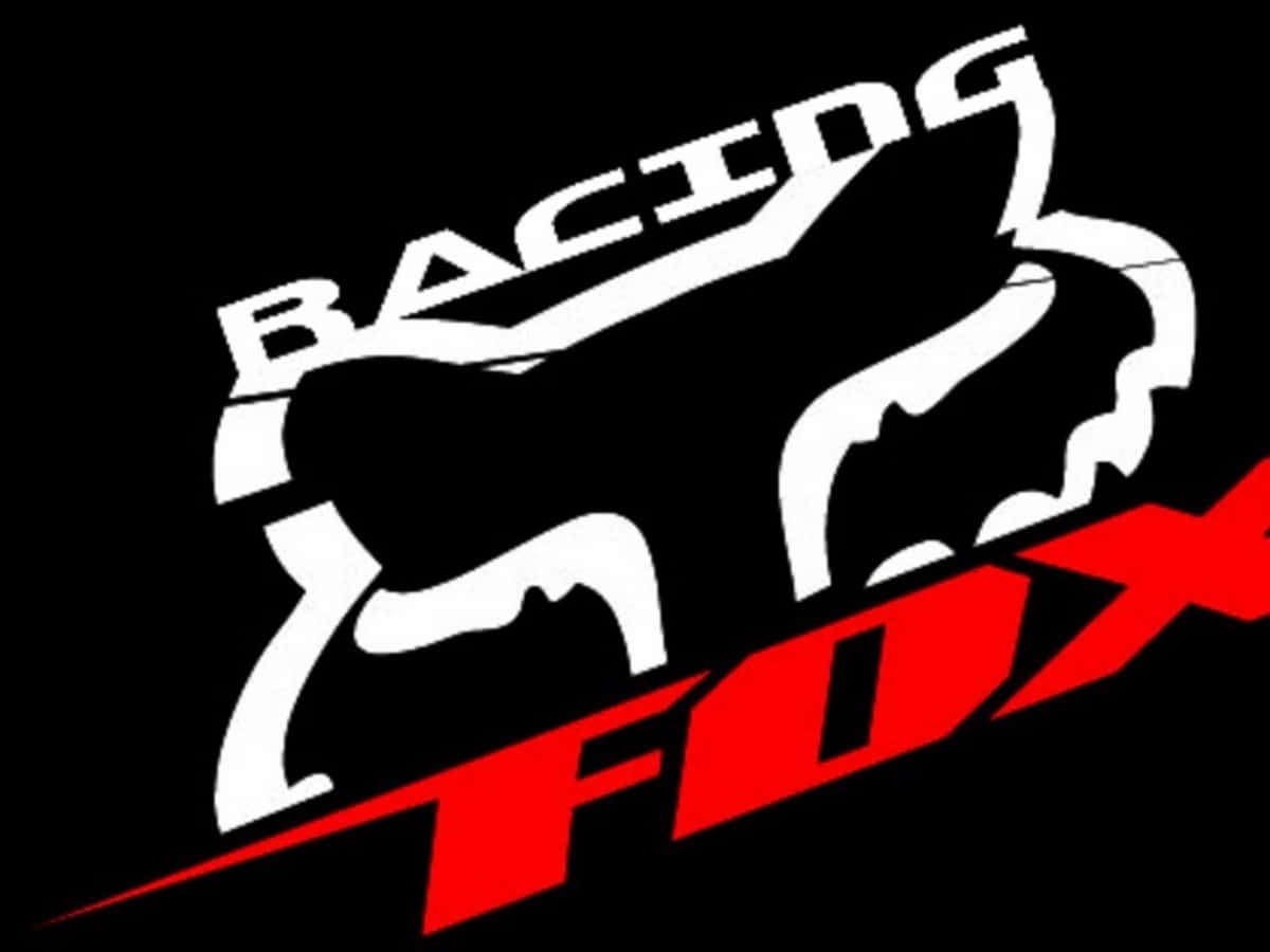Racing Fox Logo On A Black Background Background