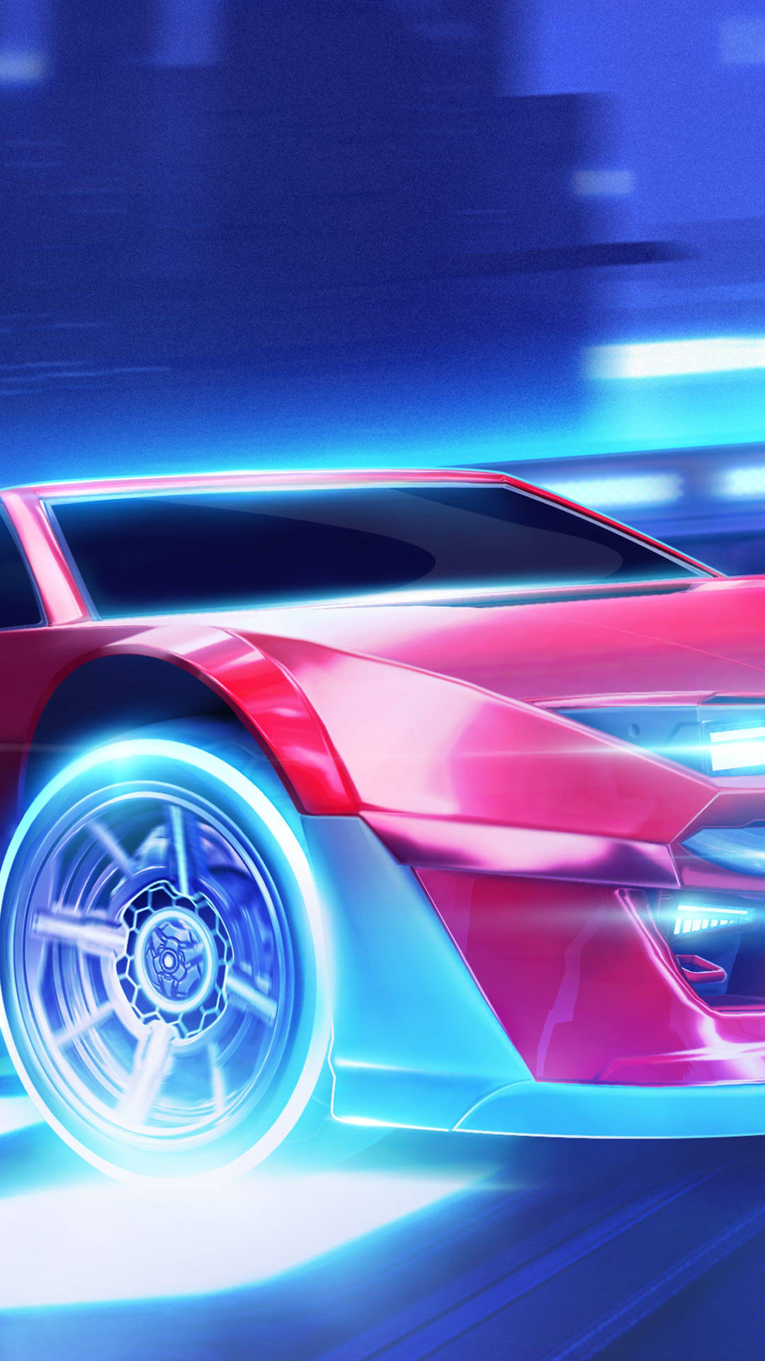 Racing Red Breakout Rocket League Iphone Background