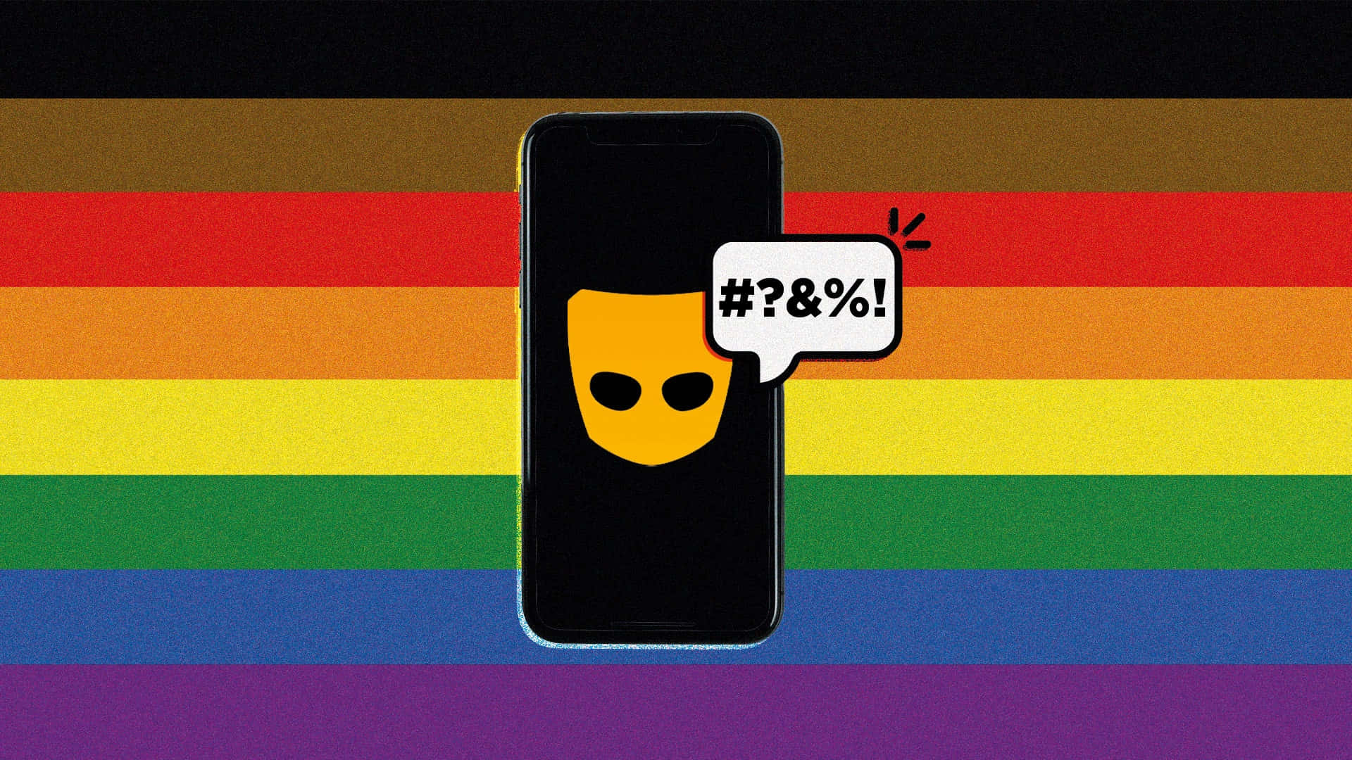 Racism And Grindr Logo Background